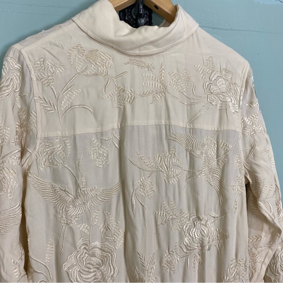 Zara Embroidered Macrame Dress Finge Floral Cream 7521/272 Sz S & XS Blogger Fav - Picture 3 of 7